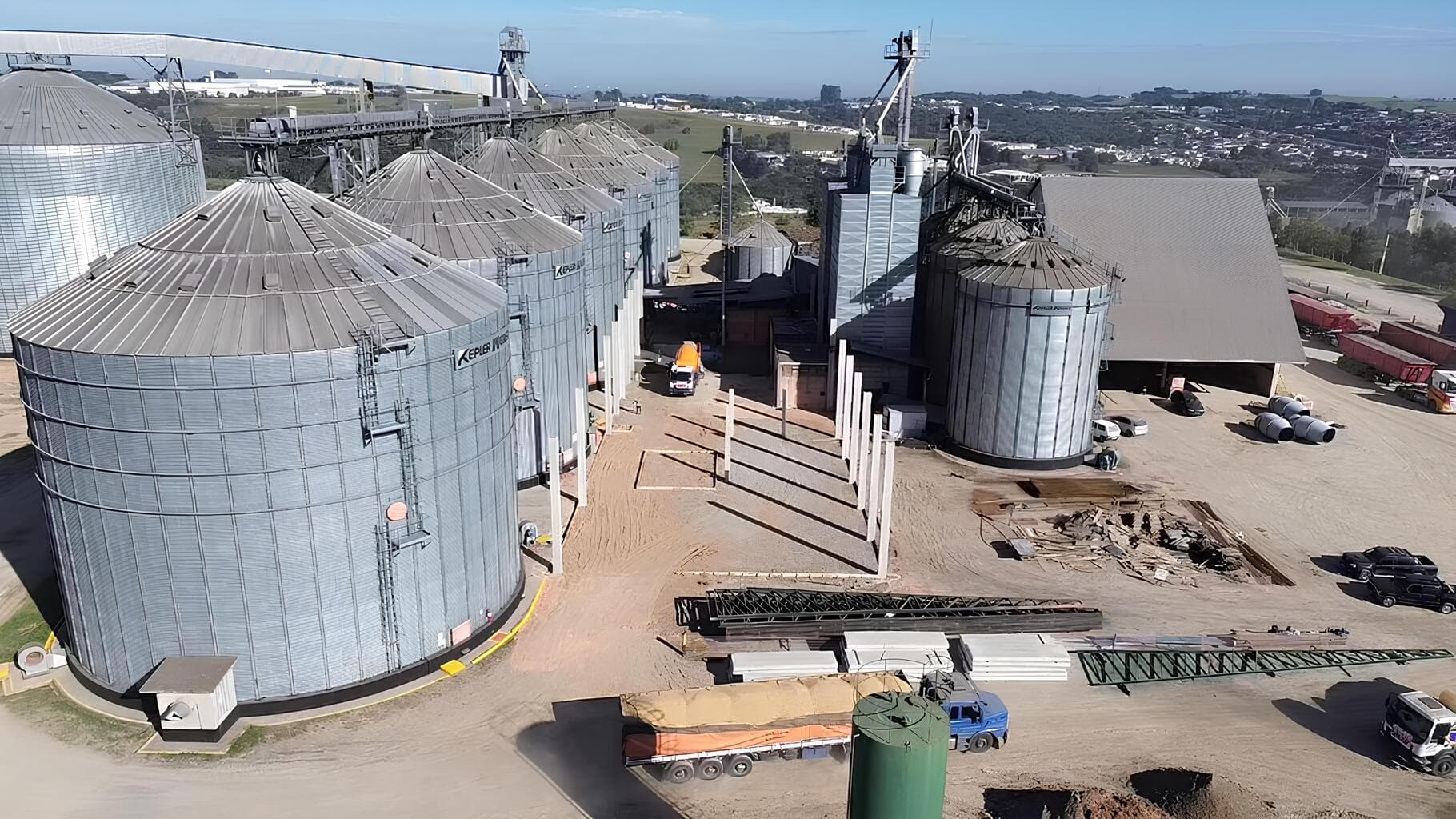Obra agroindustrial executada pela Concretize