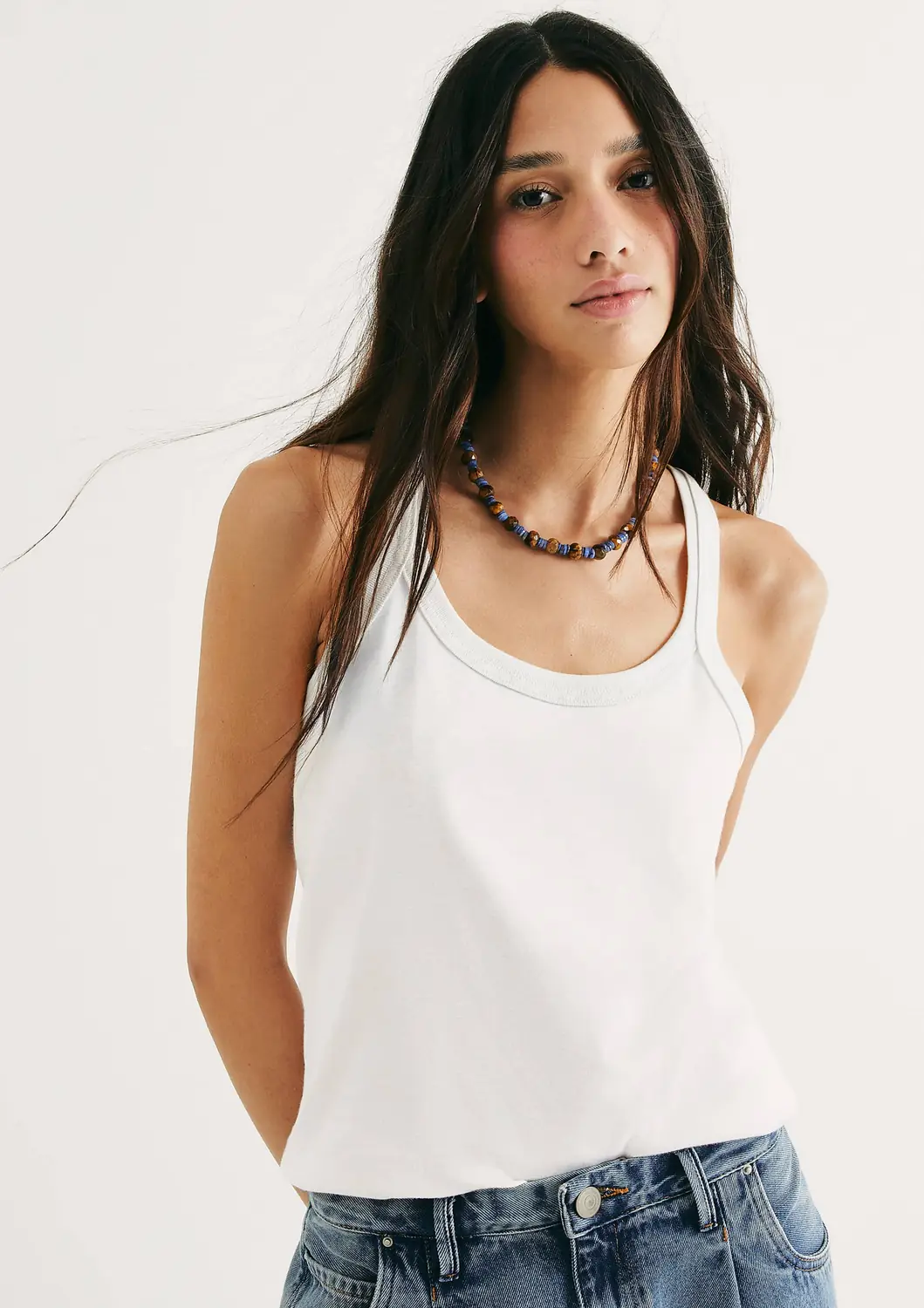 Kit 3 × Regata Feminina Nadador Slim — Branco — foto 1 de 4