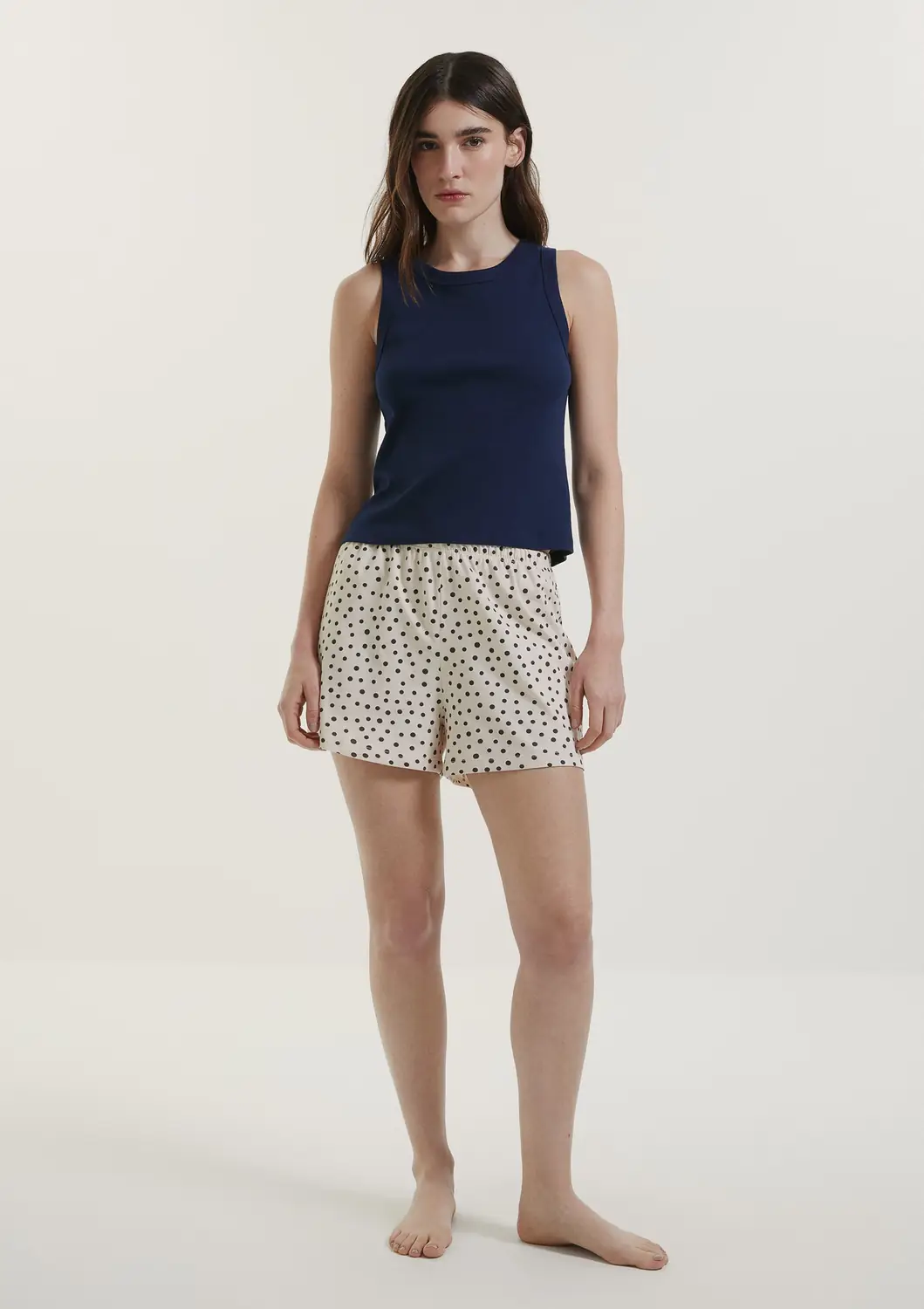 Pijama Feminino Curto Estampado — Marinho — foto 1 de 4