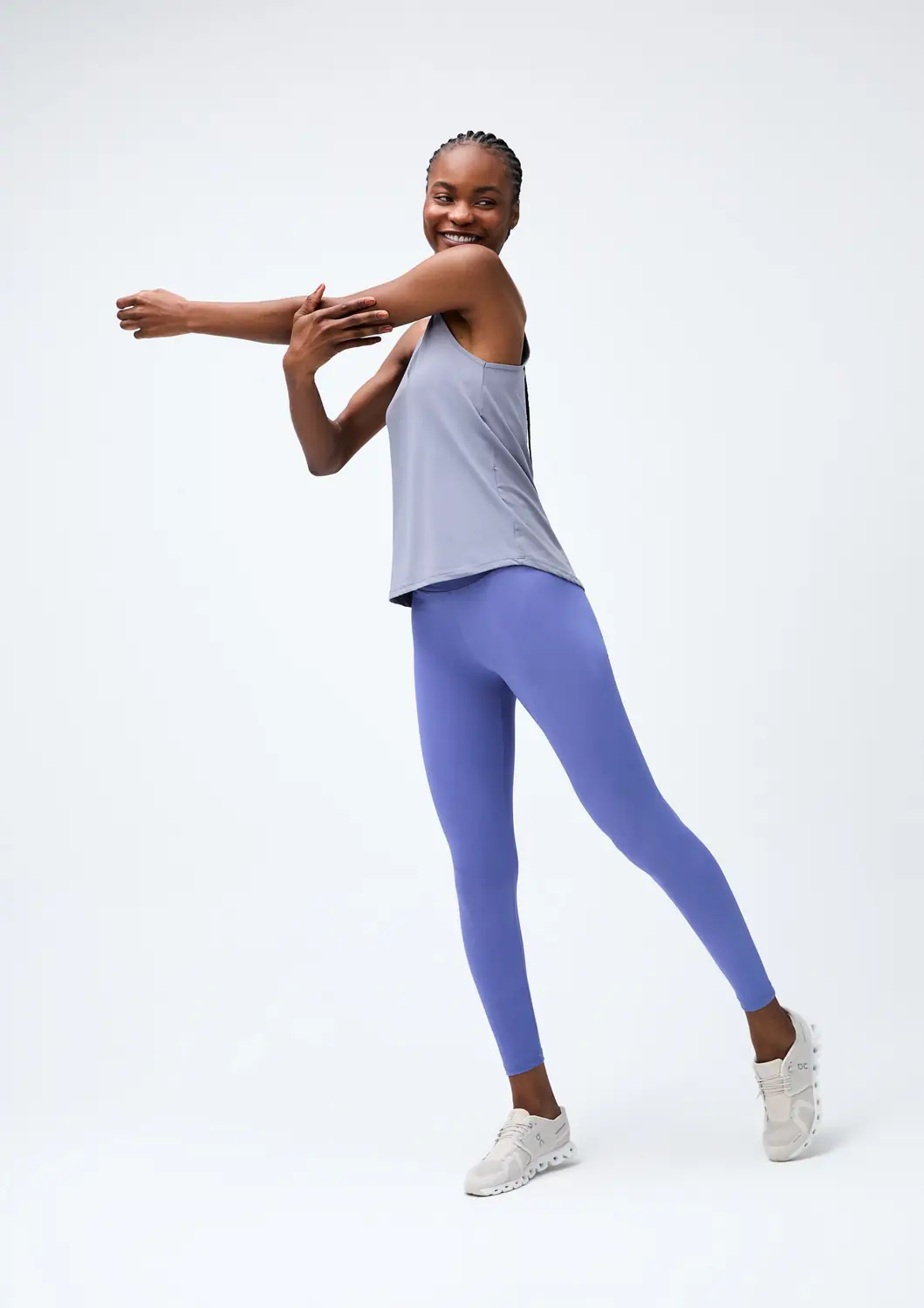 Calça Legging Esportiva Feminina Com Fio LYCRA® — Lilás — foto 1 de 5